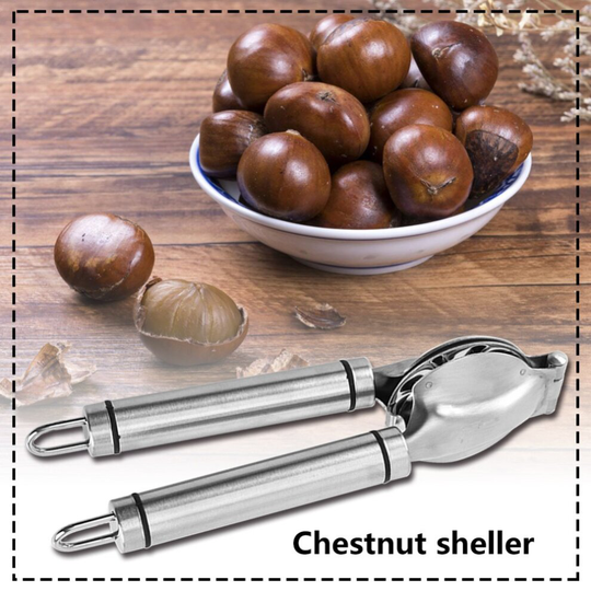 Stainless Steel 2 in1 Quick Chestnut Clip Walnut Pliers Metal Nut Opener