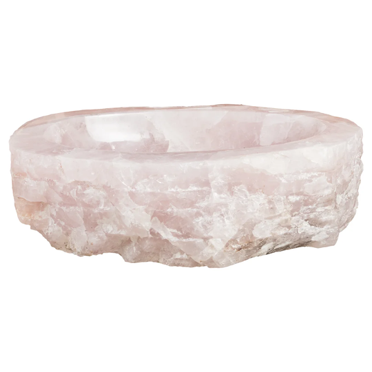 Kylan Polished Pink Stone Oval Countertop Basin