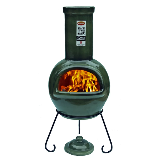 Sempra Advanced Fire Clay Chimenea Glazed Green