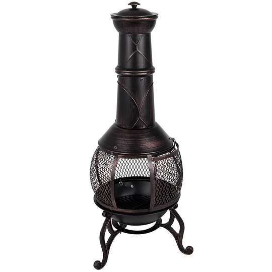 Bluxome 107Cm H x 42Cm W Steel Wood Burning Outdoor Fire Pit