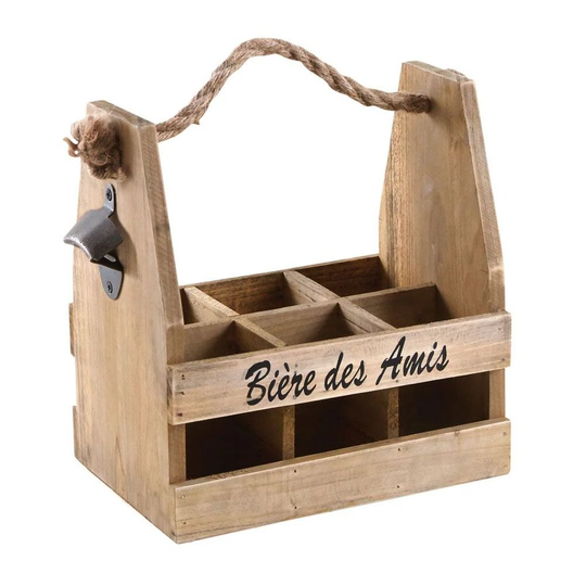 9 Bottle Manufactured Wood Tabletop/Countertop Wine Bottle Rack in Walnut