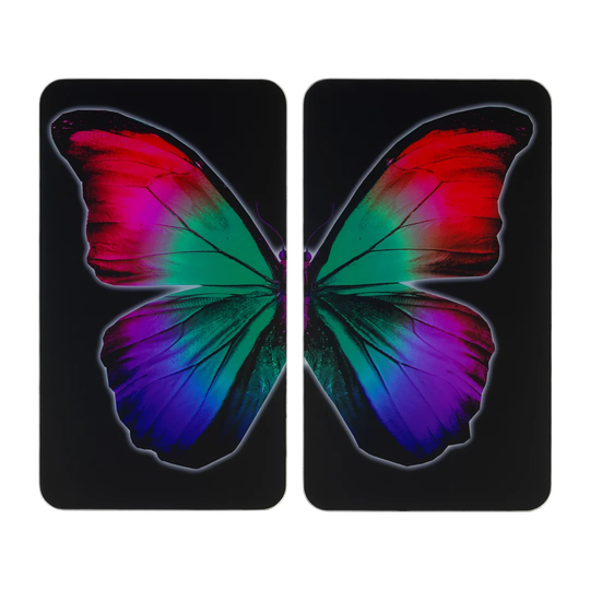 Butterfly by Night 2 Piece Universal Cooktop Surface Top Set