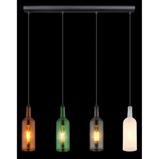 Badrig 4 - Light Kitchen Island Linear Pendant
