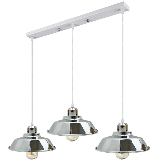 Seeman 3 - Light Kitchen Island Dome Pendant