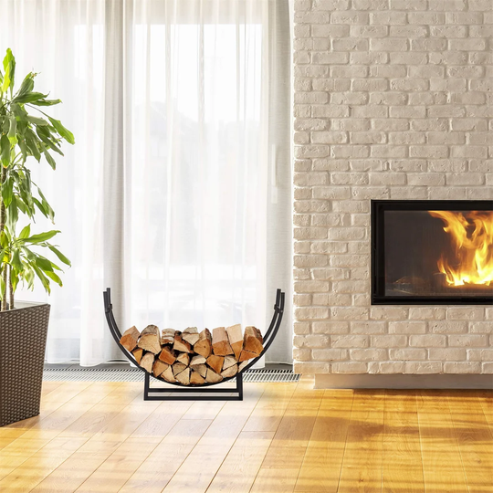 Storrs 92Cm W Metal Log Rack