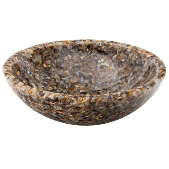 Athena Agate Stone Circular 400mm Countertop Basin
