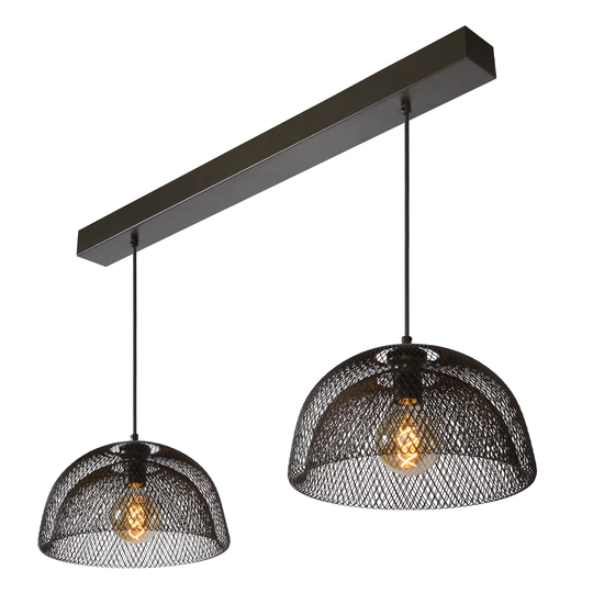 Mesh 2-Light Dome Pendant