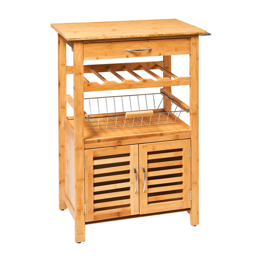 Sandford 62 Cm Solid Wood Kitchen Trolley