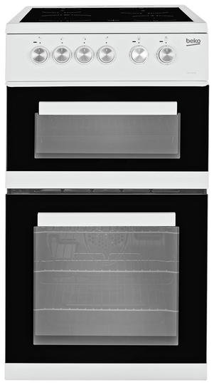 Beko KDVC563AW 50cm Double Oven Electric Cooker - White