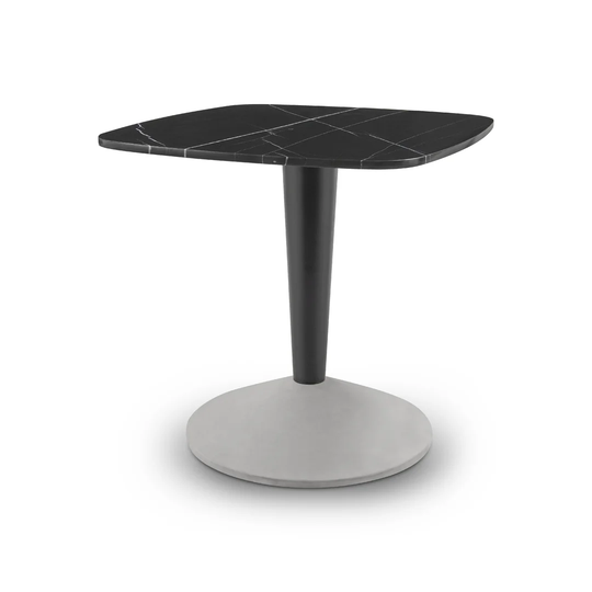 Naidu 80cm Genuine Marble Pedestal Dining Table