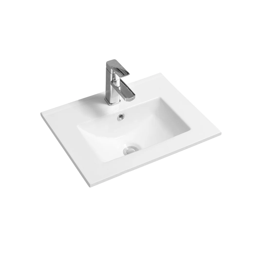 Thin-Edge Ceramic 51Cm Inset Basin With Deep Scoop