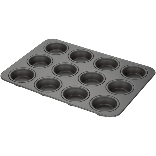 Stellar Hard Anodised, 12 Cup Cupcake/Muffin Tin, Cup Size 7 x 2.5cm