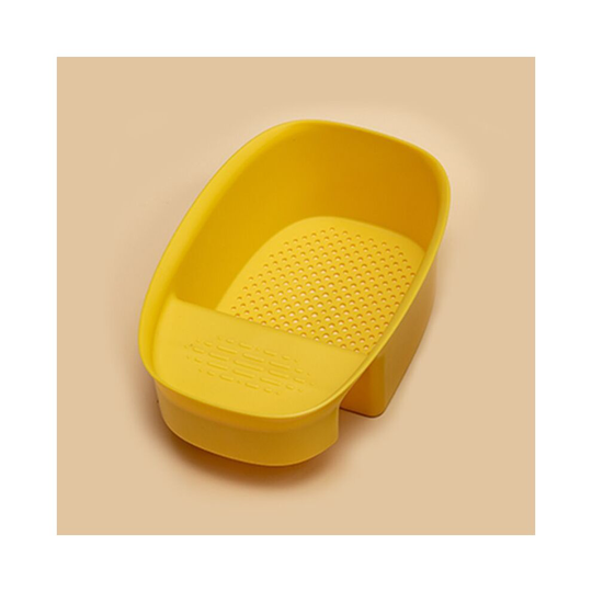 (Yellow) Sink Strainer Draining Basket Kitchen Garbage Filter Hanging Storage Rack
