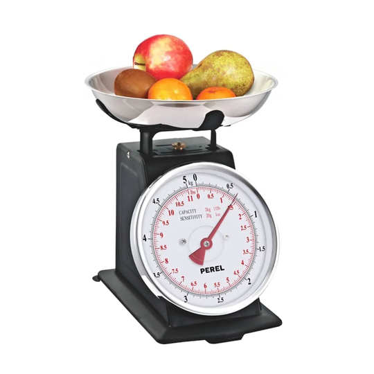 Perel Analog Kitchen Scale 5kg Black