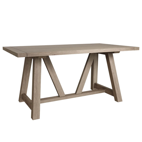 Benedick 160 Cm Solid Oak Trestle Dining Table