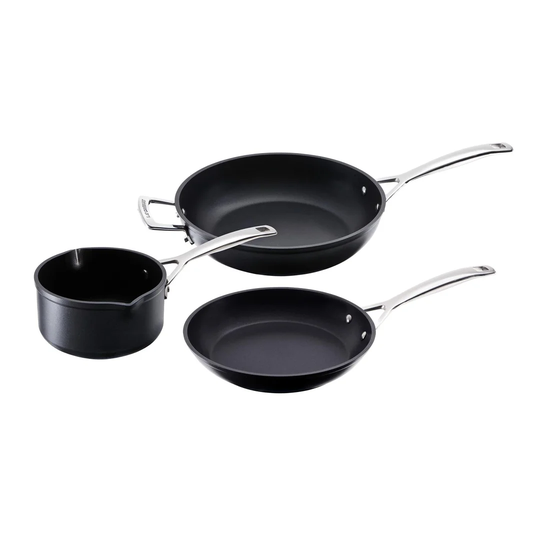 Le Cresuet Toughened Non-Stick 3 Piece Cookware Set