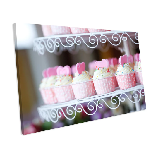 'Cute Cupcakes Food' Photograph on Canvas