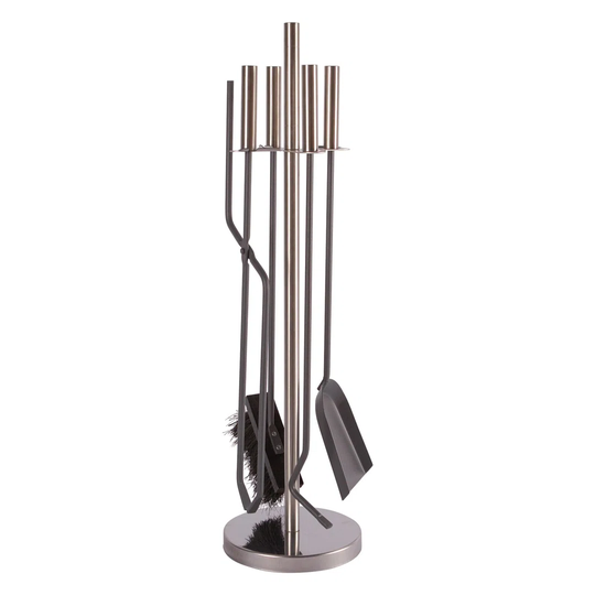 5 Piece Stainless Steel Fireplace Tool Set