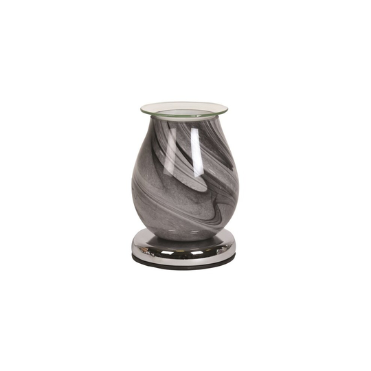 Aroma Touch Electric Wax Melt Burner: Grey Swirl & Free Wax Melt