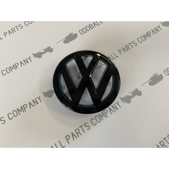 VW Golf MK6 2008-2013 Grille Front Badge Gloss Black Replacement Badge