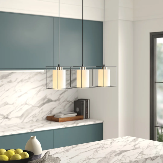 Eyers 3 - Light Kitchen Island Rectangle Pendant