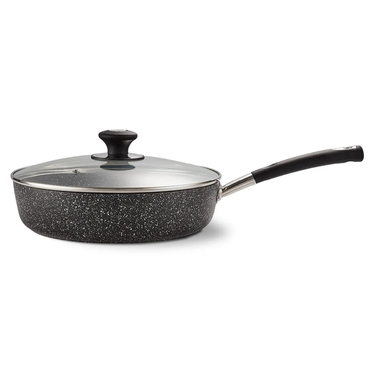 Tower T900117 Precision 28cm Non-Stick Forged Aluminium Multi-Pan Diamond Coating, Stay Cool Handle, Black