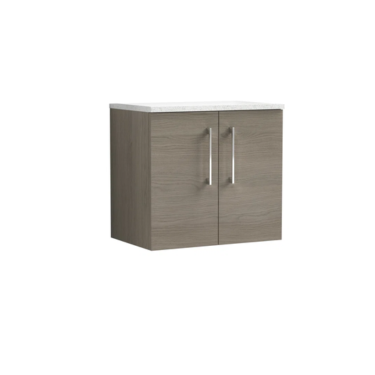 600mm Wall Hung Single Vanity Unit with Worktop