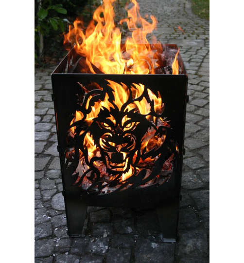 Lion Steel Wood Burning Pagoda