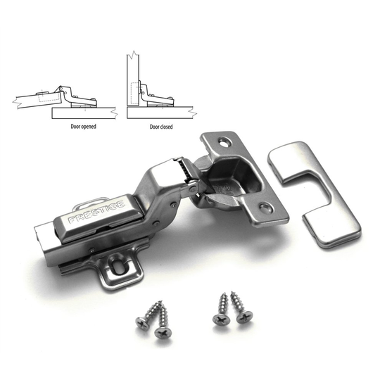 SOFT CLOSE PRESTIGE 35mm FLUSH KITCHEN CABINET DOOR HINGE PLATE & SCREWS