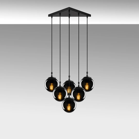 Everglades 6 - Light Cluster Globe Pendant