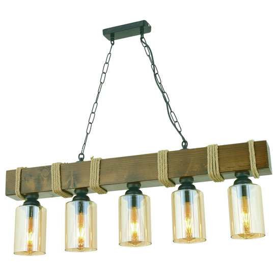 Mendoza 5 - Light Kitchen Island Linear Pendant