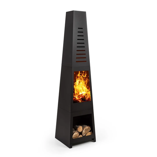 Monument Steel Charcoal/Wood Burning Outdoor Fireplace