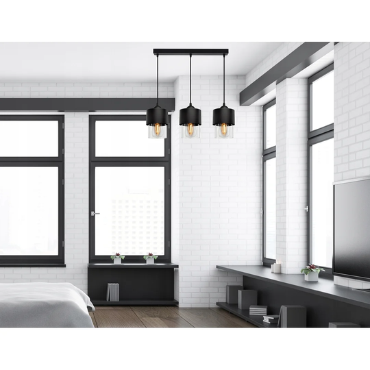 Cardiff 3 - Light Kitchen Island Cylinder Pendant