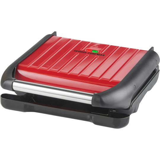 George Foreman 5 Portion Steel Grill Health Grill - Red