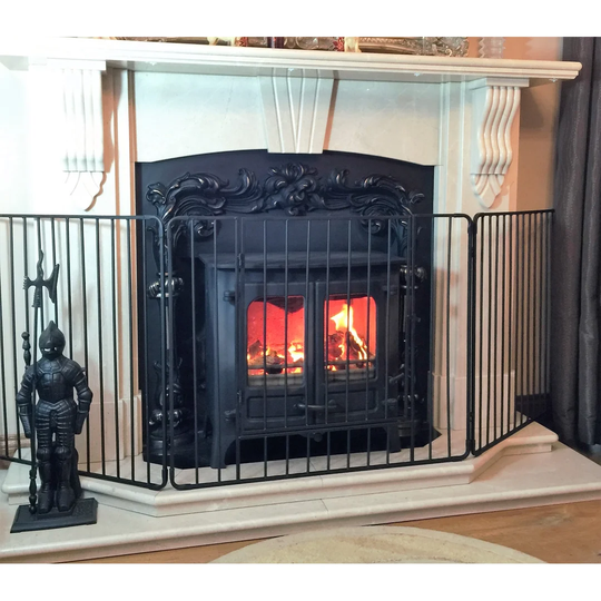 Destini 3 Panel Steel Fireplace Screen