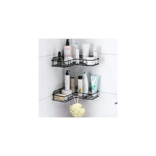 Shower Shelf, Bathroom Corner Shower Organizer Storage Rack No Drilling,Shower Caddy with Adhesive Sticker for Bathroom and Kitchen