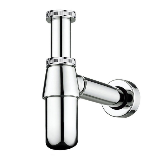 Chrome Bottle Trap Basin Waste Bathroom Sink Pipe Adjustable Height