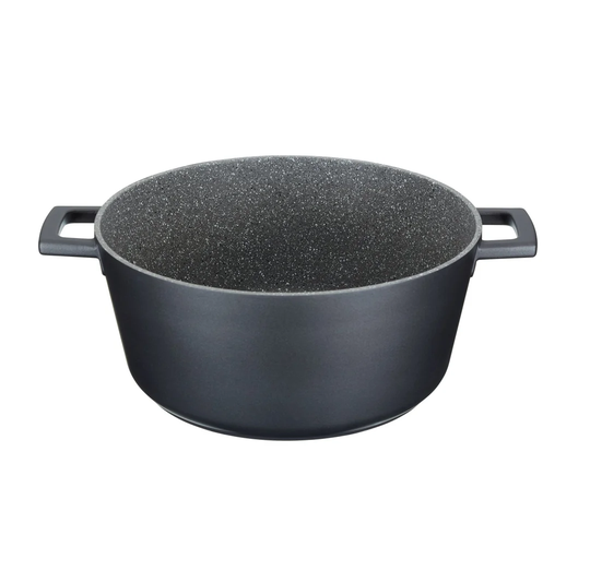 Belfry Kitchen Carpen 5 l Non-Stick Aluminium Round Casserole Dish with Lid