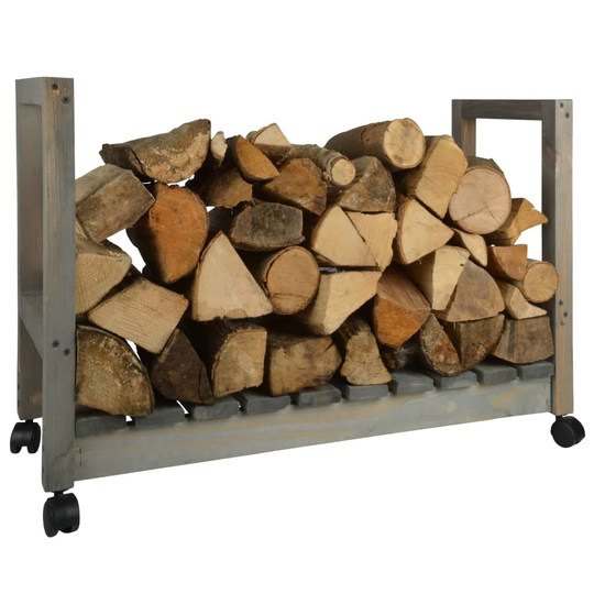 Esschert Design Wood Storage on Wheels
