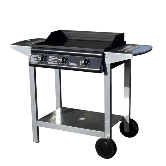 Amarpal Dakota Fields 3 - Burner Free Standing Liquid Propane 105 BTU Gas Grill