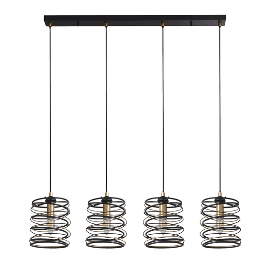 Lomas 4 - Light Kitchen Island Cylinder Pendant