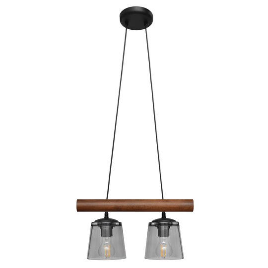 Harrelson 2-Light Kitchen Island Jar Pendant
