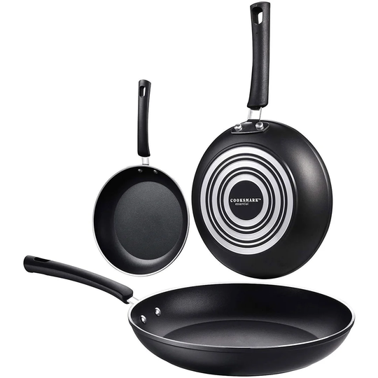 3-Piece Non-Stick Frying Pan Set