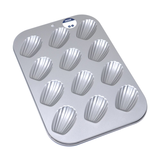 12 Hole Madeleine Pan with Non Stick By Lets Cook Cookware
