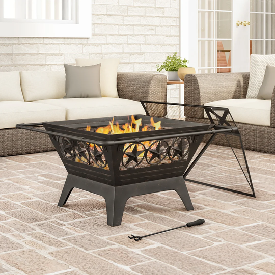 Janssen Steel Wood Burning Fire Pit