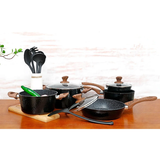 Blue Elephant 15 Piece Aluminium Non Stick Cookware Set