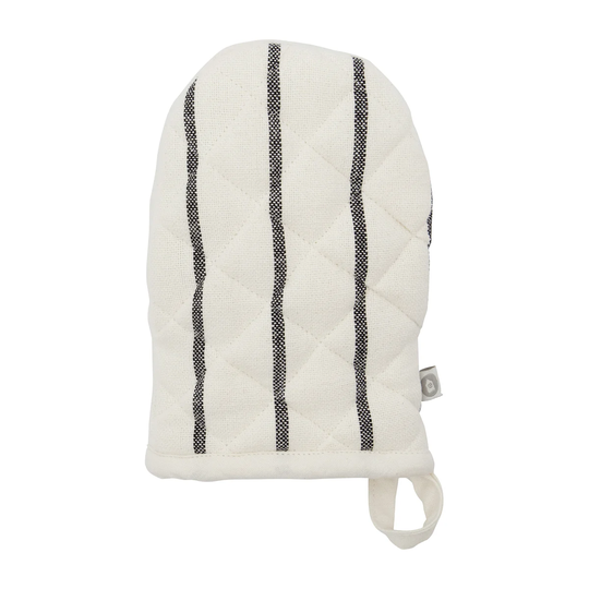 House Doctor Dry grill glove White-black stripe