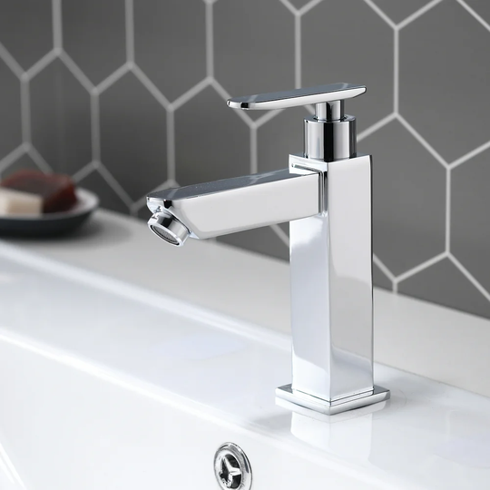 Cold Water Faucet Bathroom Faucet Single Hand Basin Water Faucet Bath Chrome Plated
