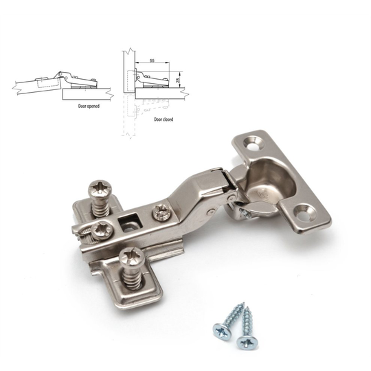26mm KITCHEN CABINET CUPBOARD WARDROBE STANDARD HINGES HALF OVERLAY DOOR EU