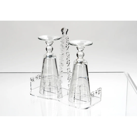 Tabletop Wine Glass Rack in Clear